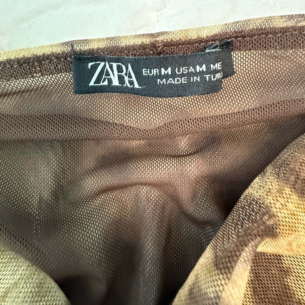 Zara Brown Mesh Strapless Set - Picture 10 of 13